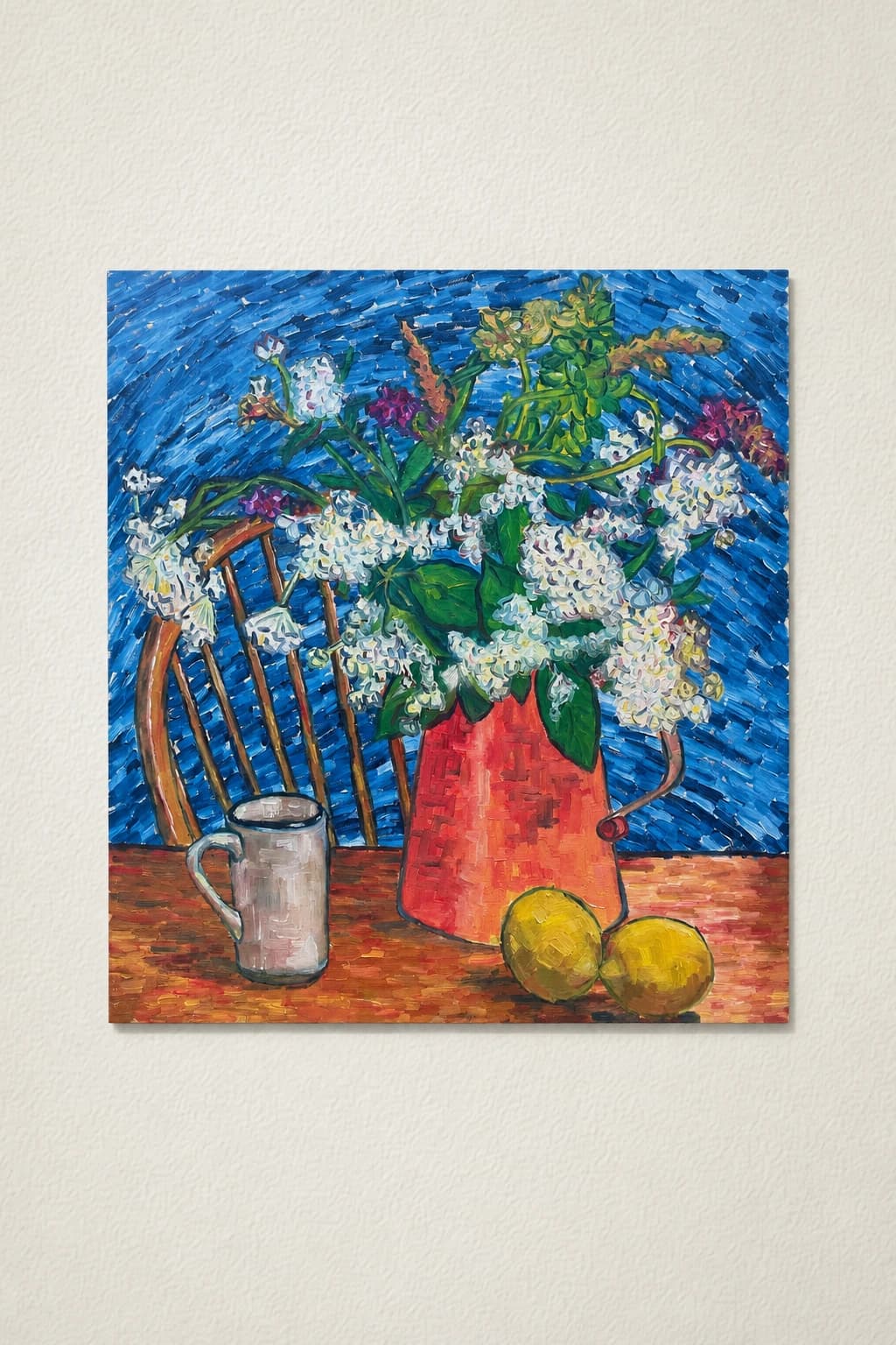 Flowers, Cup and Lemons