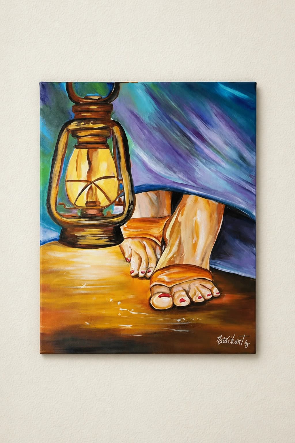 Une lampe à mes pieds