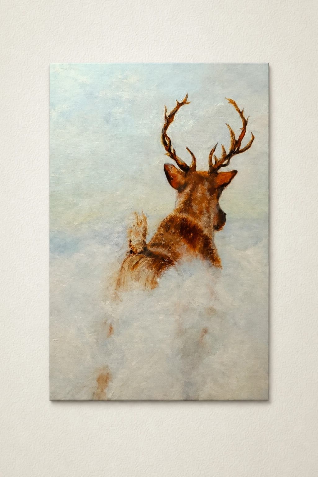 Caribou dans la neige