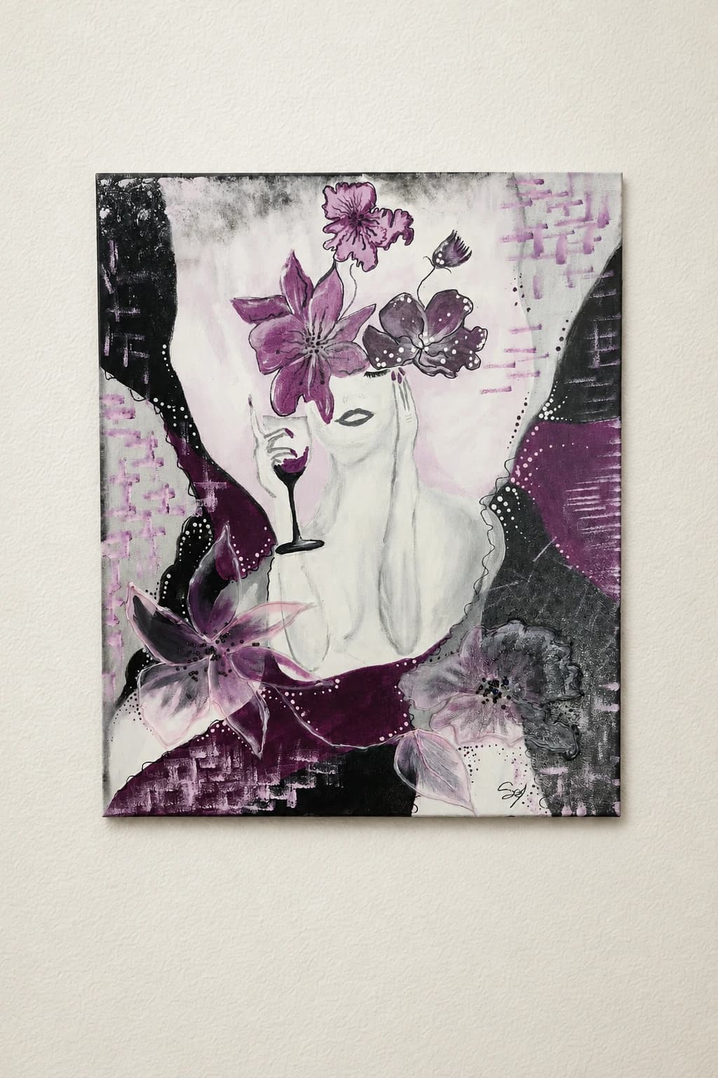 Femme fleurs