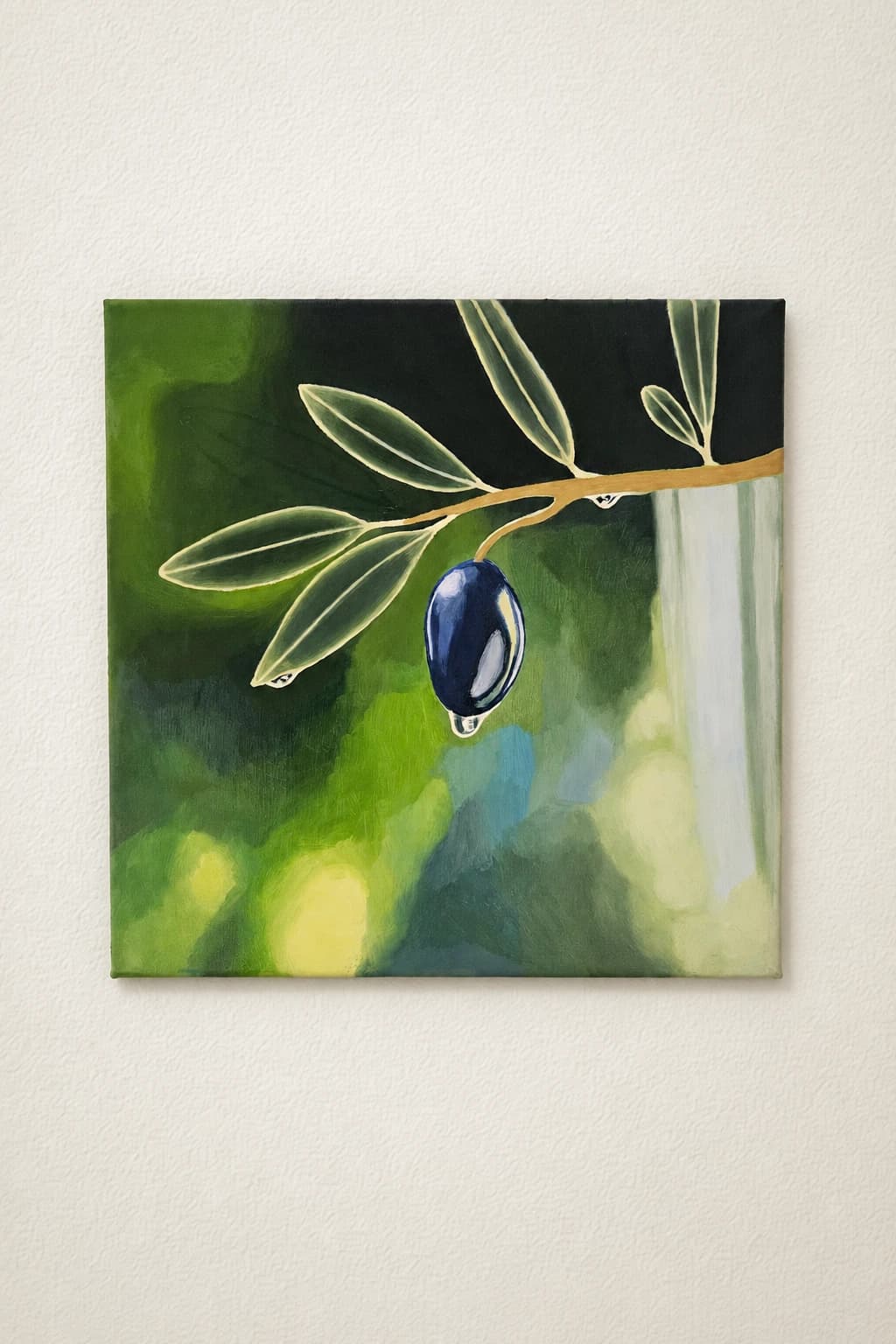 The olive tree and it's olive