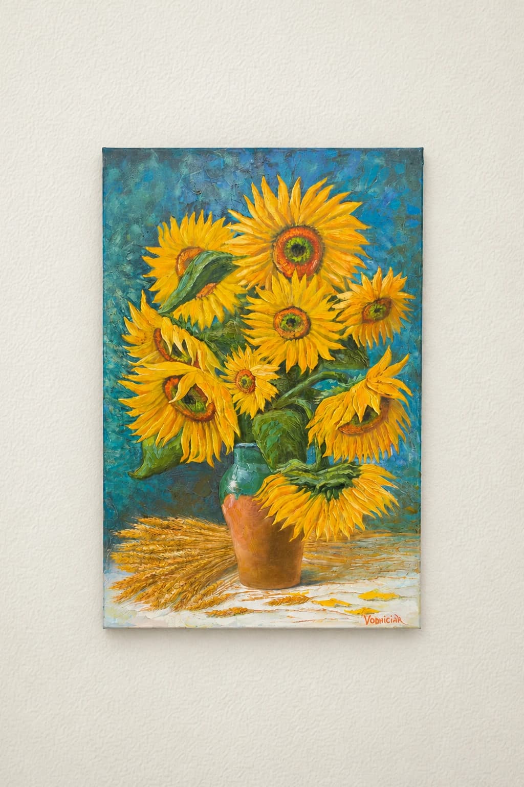 Vodniciar Vladimir Artwork «Sunflowers» — 61x91cm oil on canvas 2014