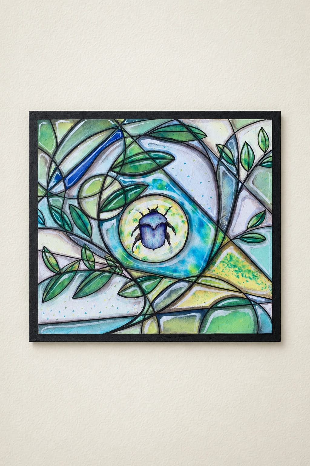 Cast in Glass - Green Beetle