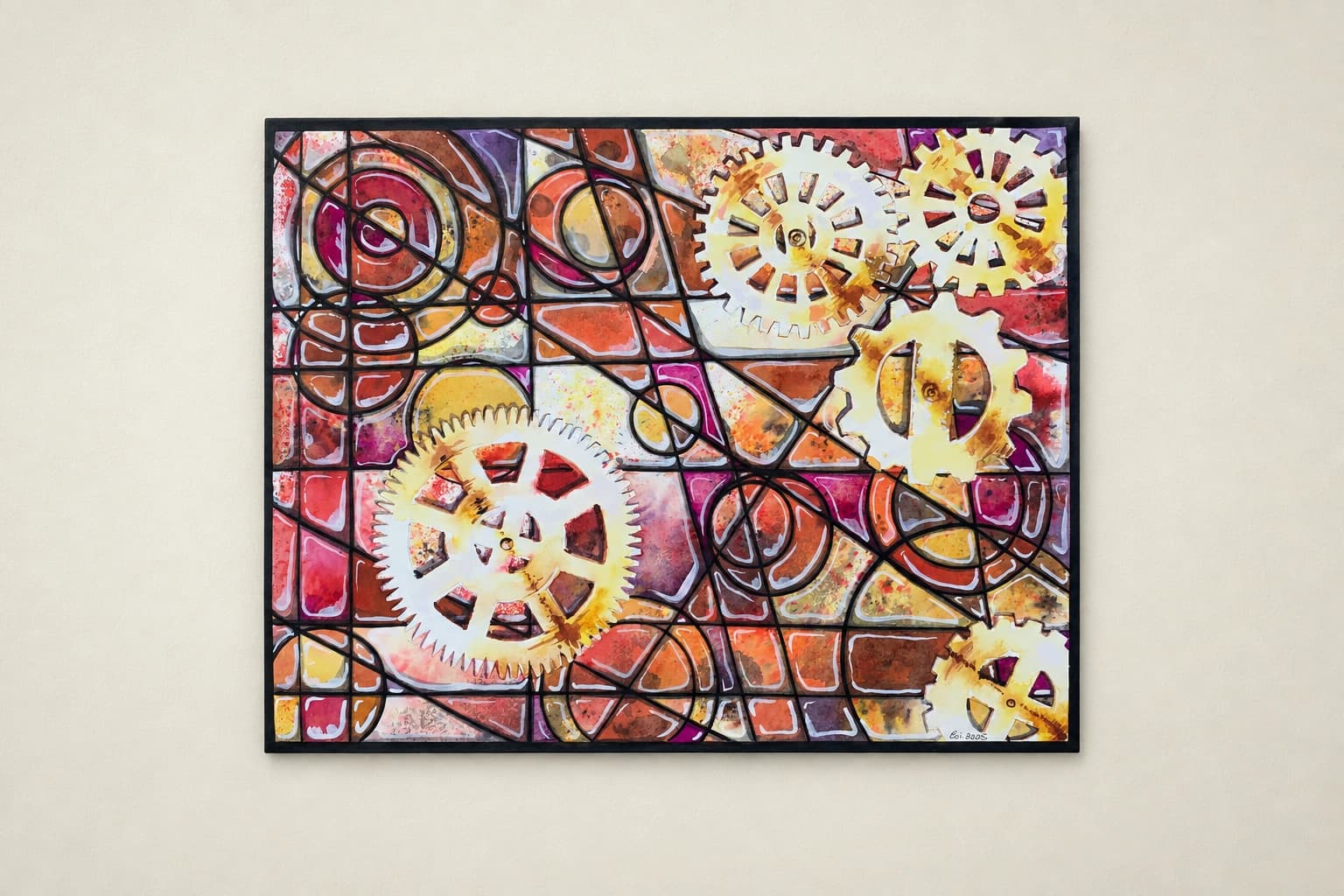 cast in glass—red mechanical 2