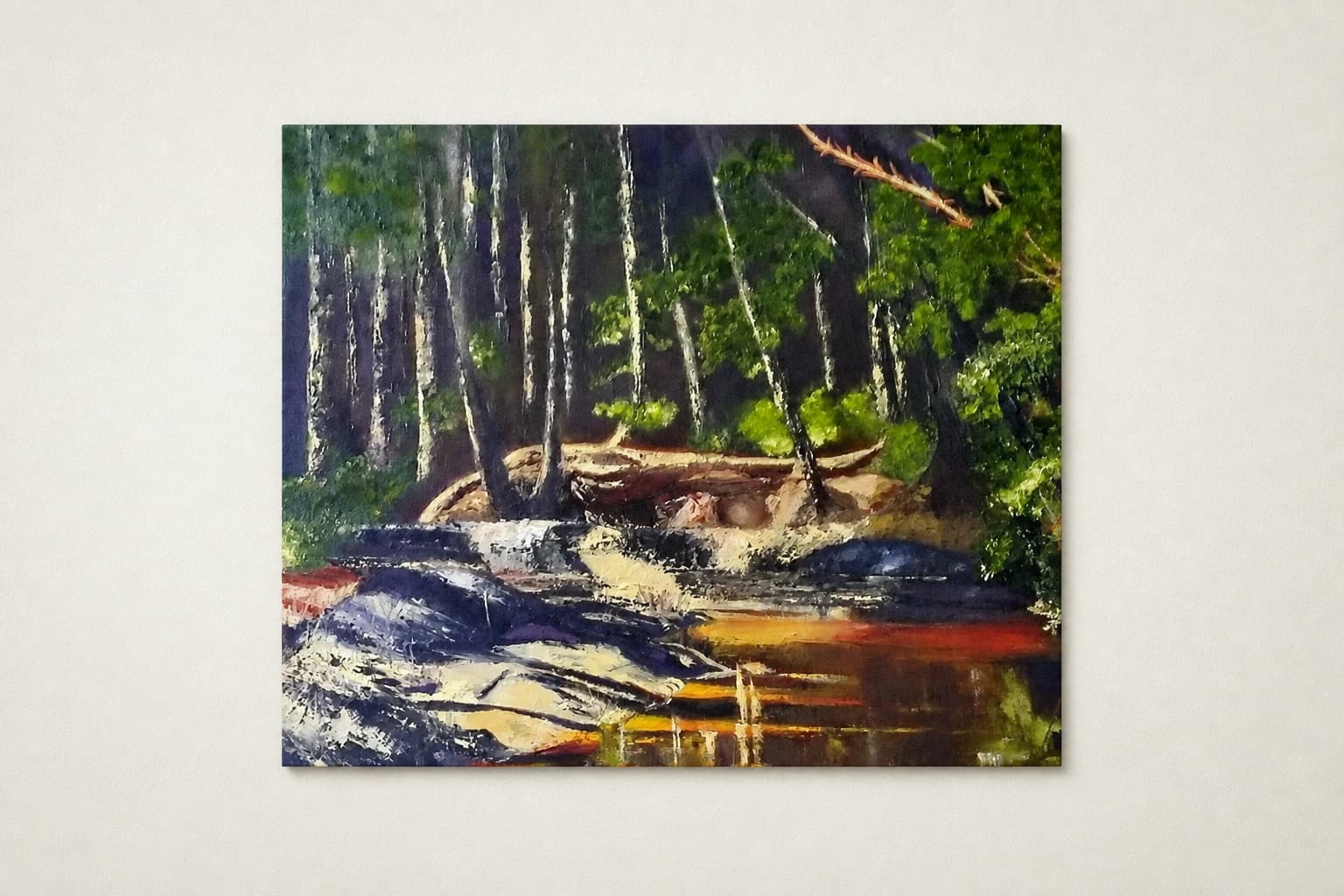 In the woods