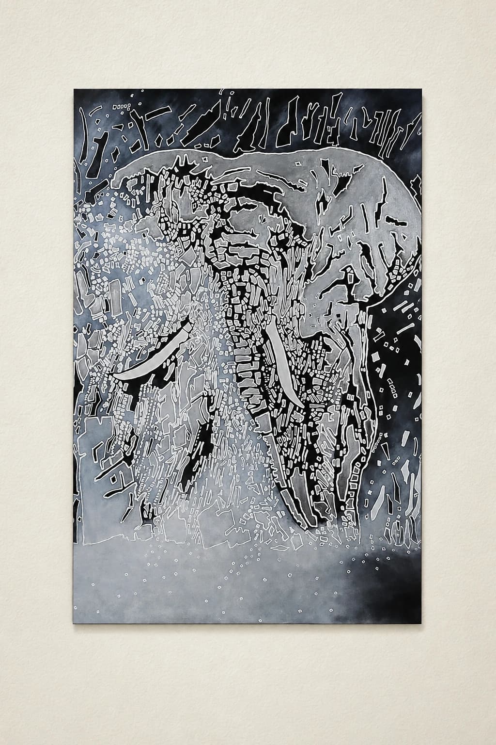 Les Éléphants dans la brume