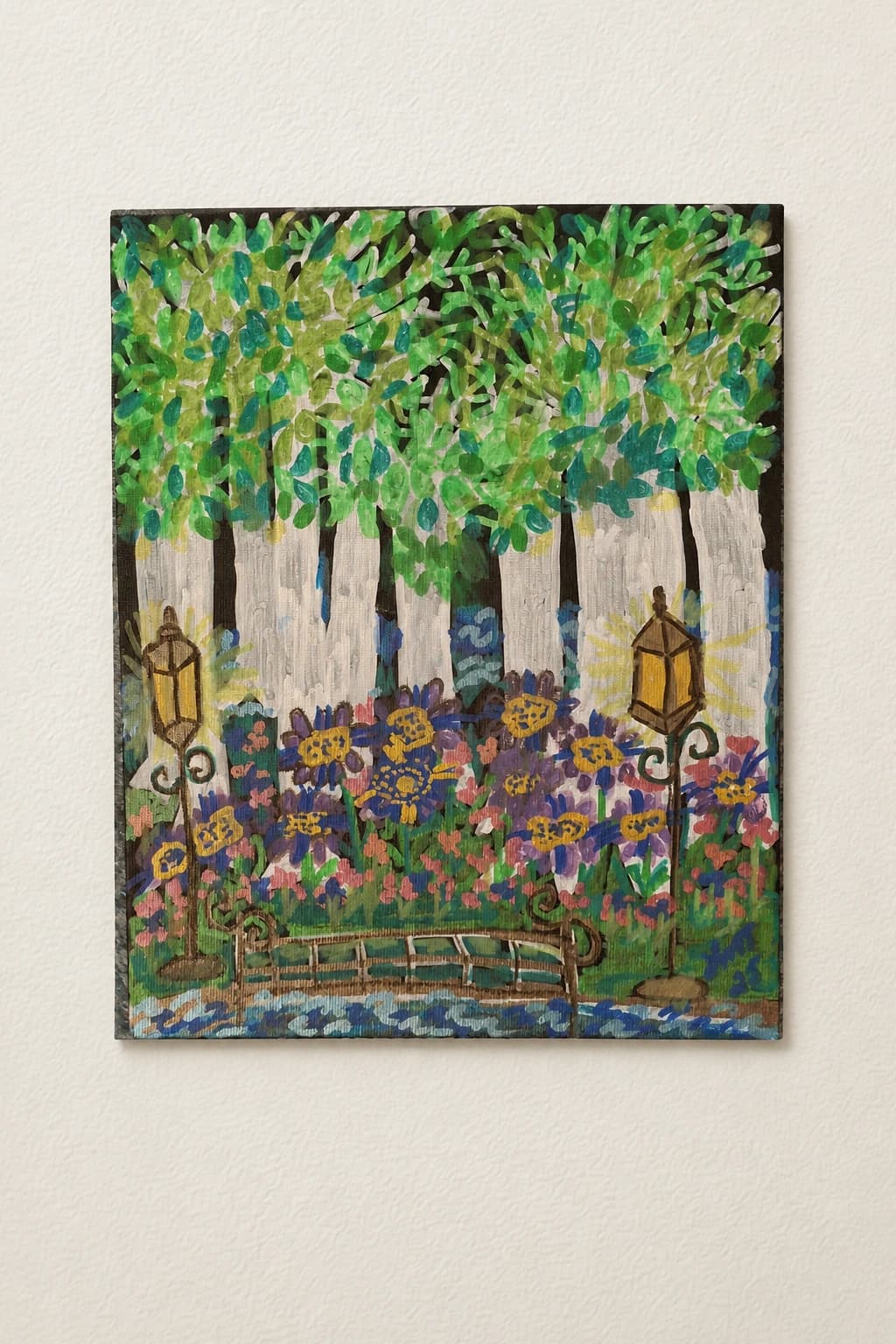 The White Birch Trees in the Park