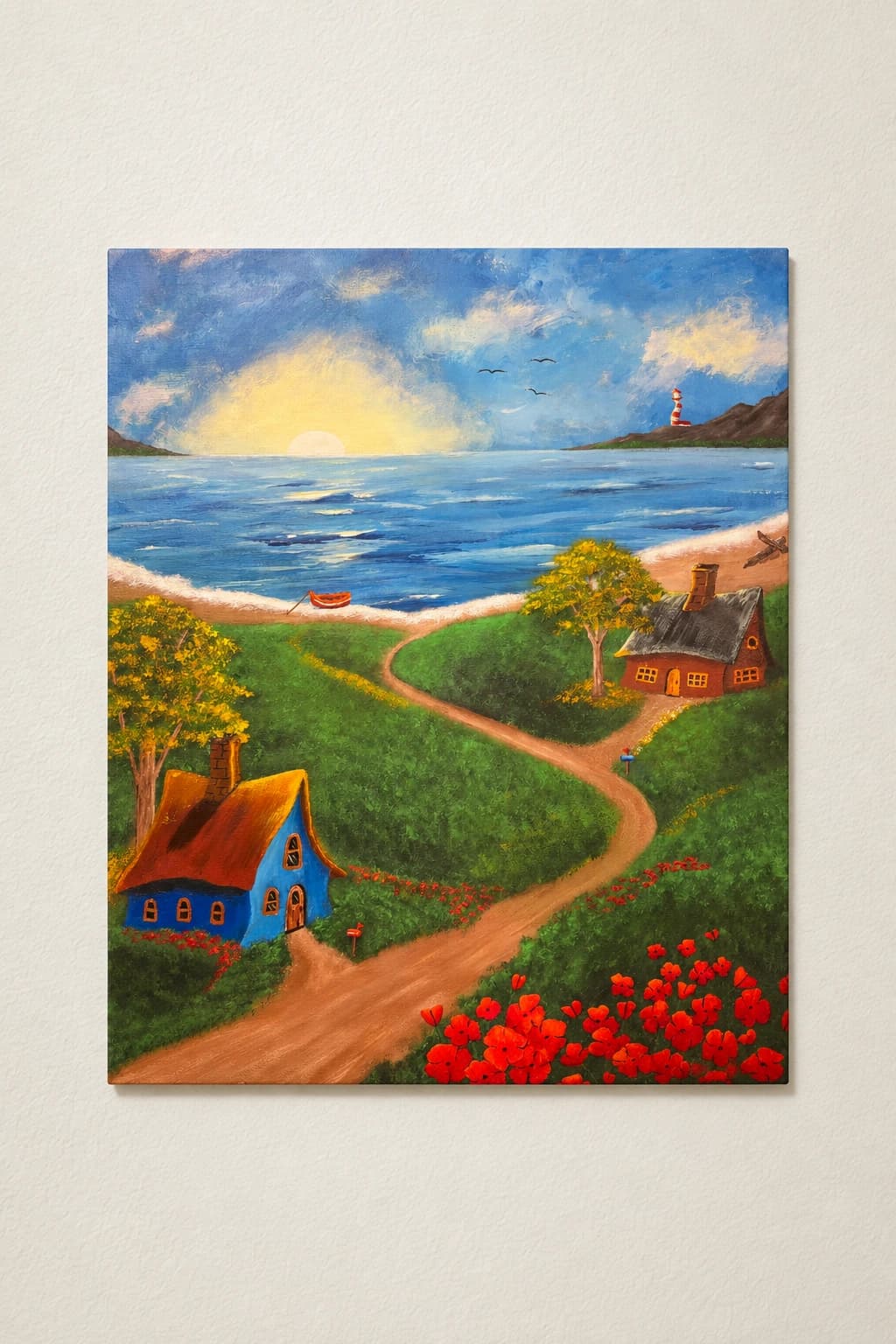 Chemin des coquelicots - Francine Fillion