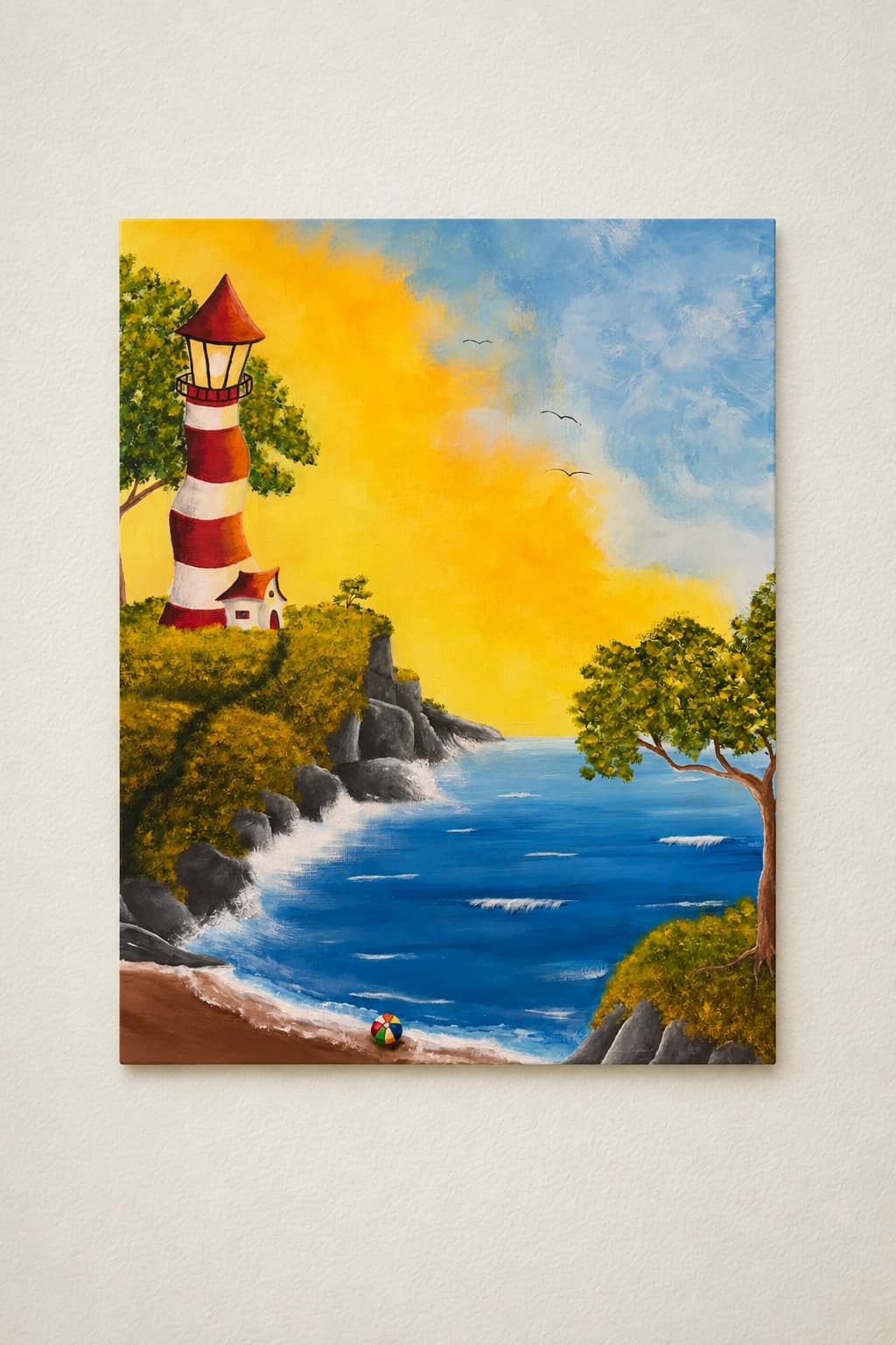 À la plage - Francine Fillion