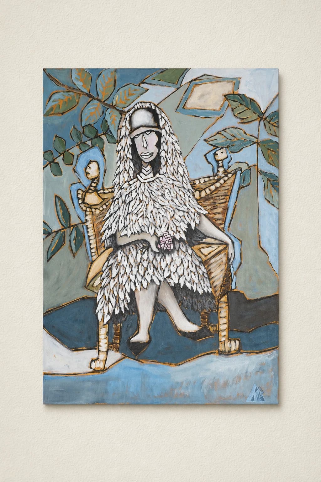 Mariée aux plumes