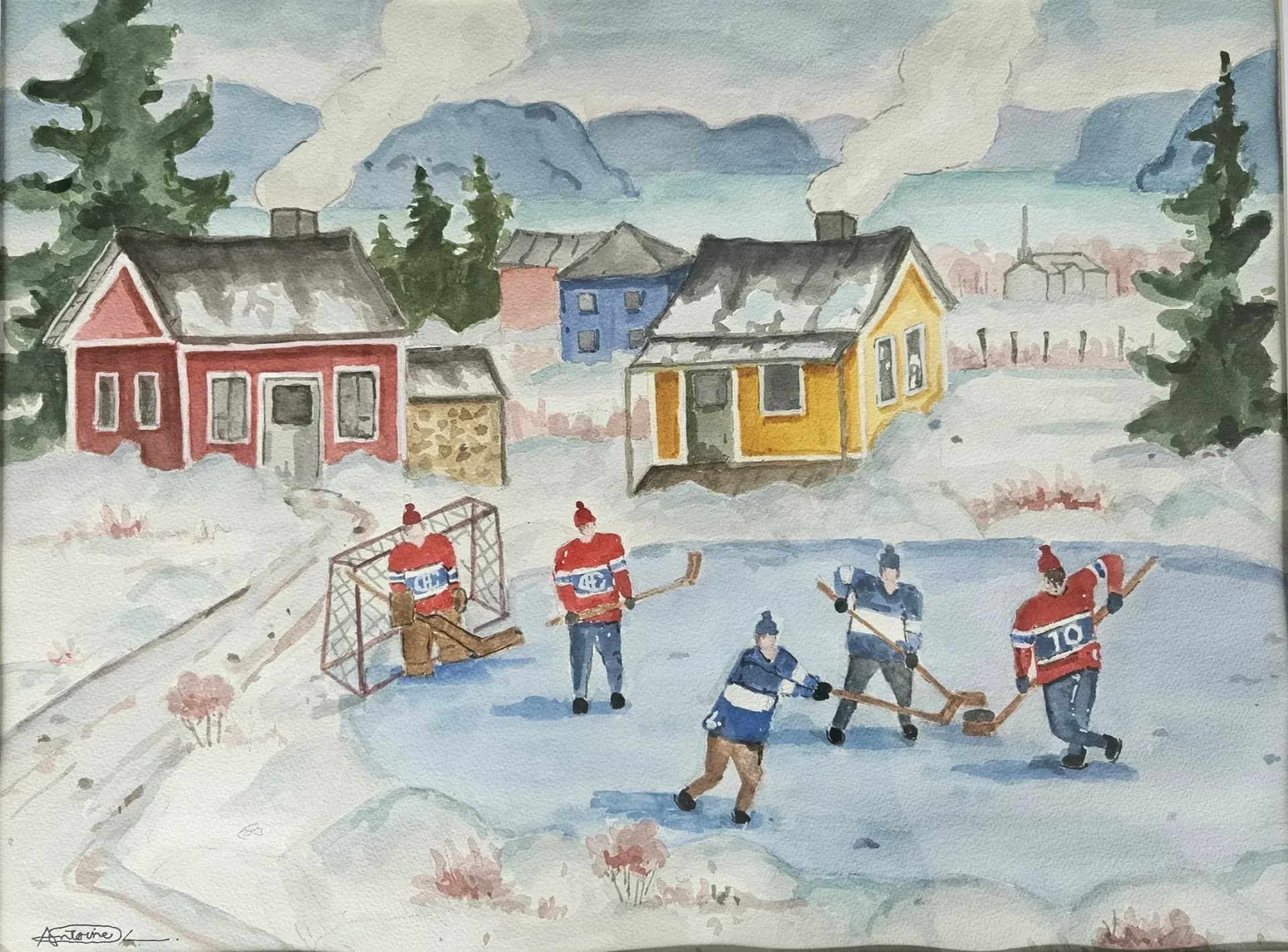 Bel après-midi de hockey à La Baie