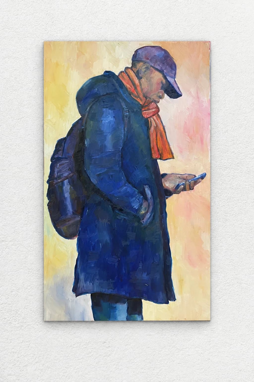 Portrait of a Stranger at the Bus Stop