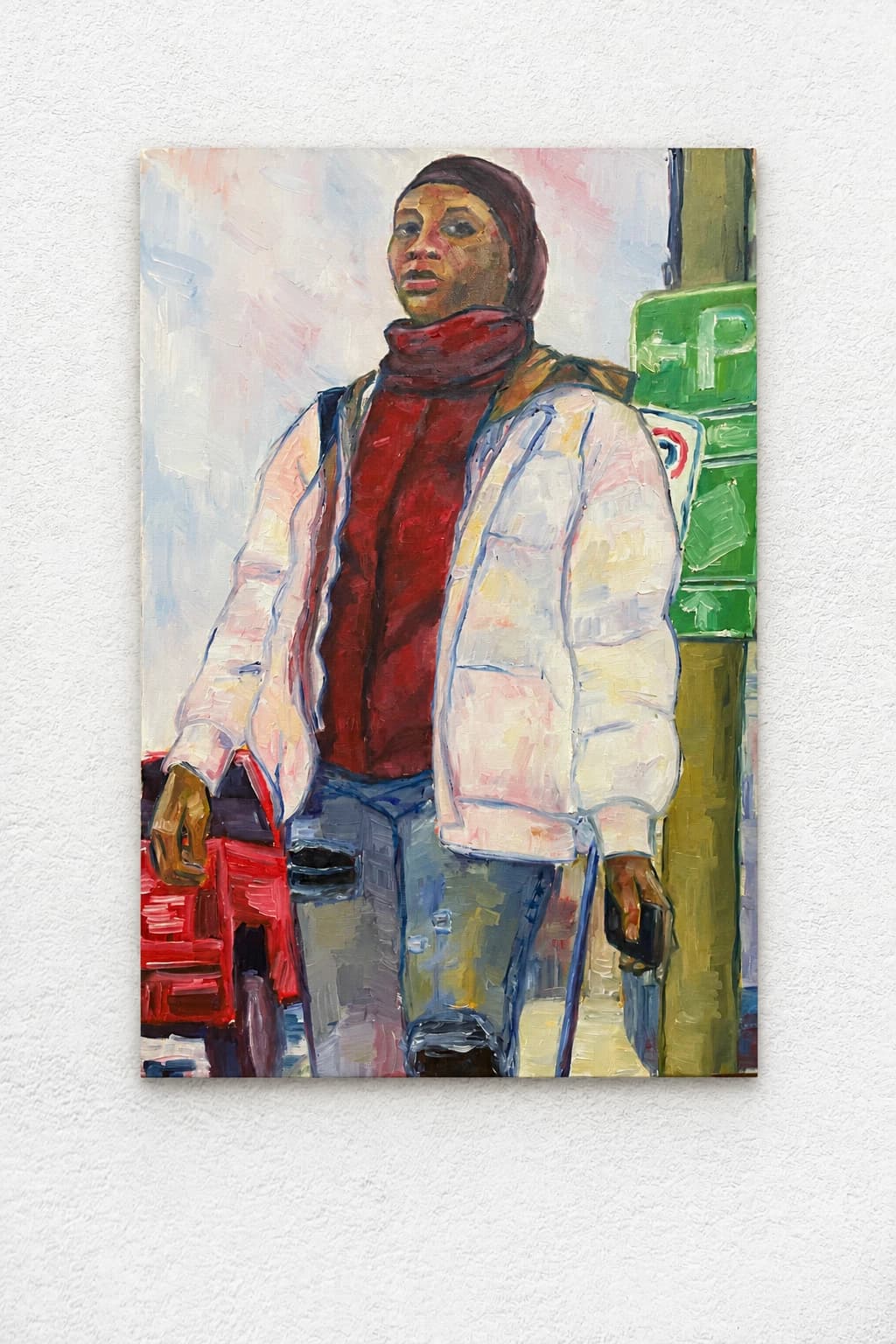 Woman at the Bus Stop