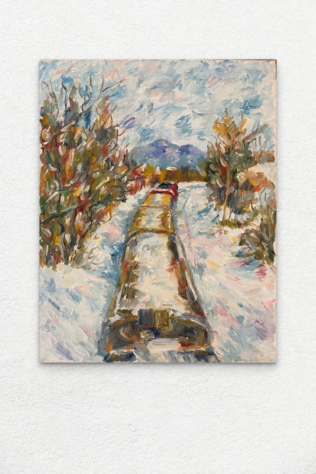 Train in winter, Sherbrooke