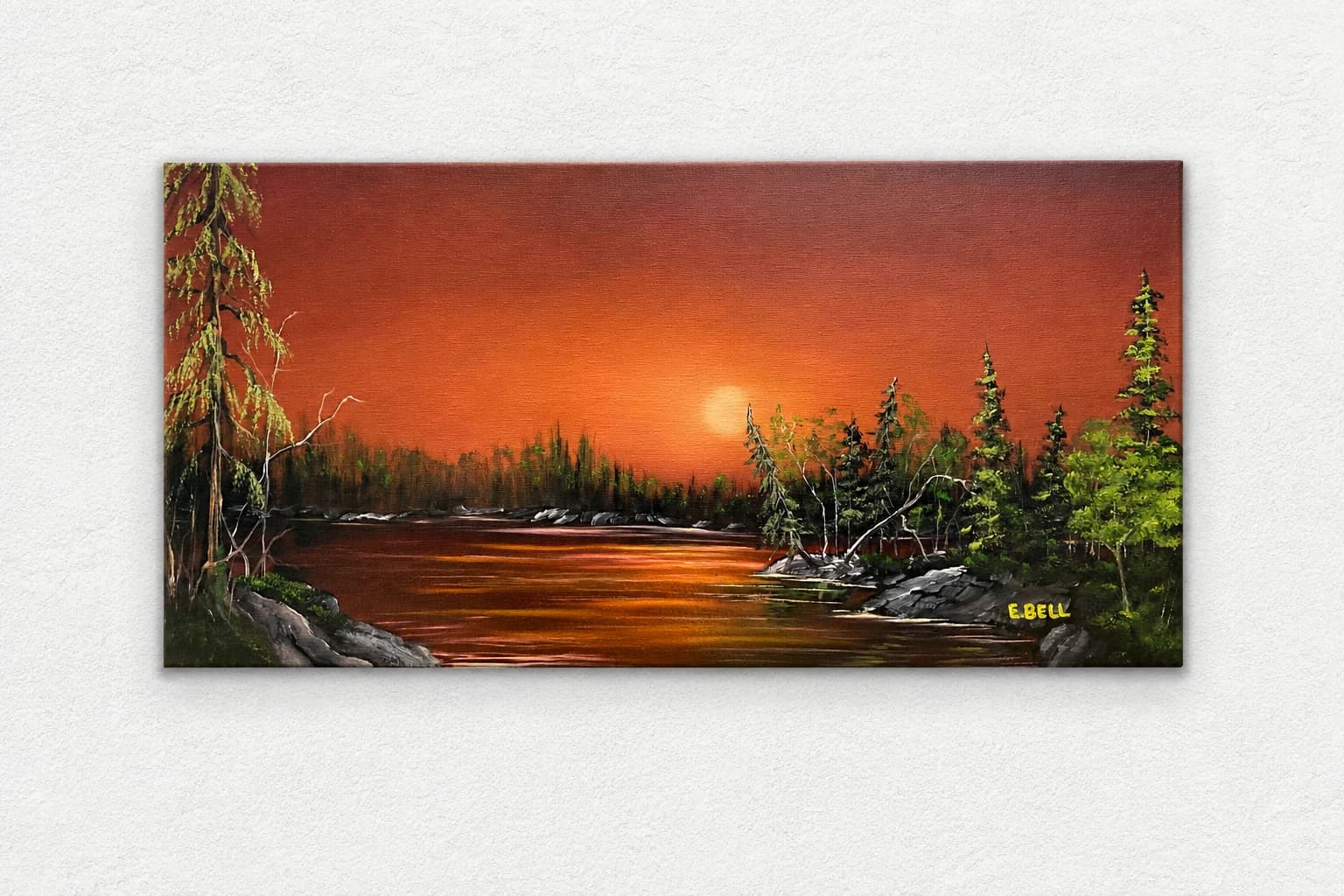 Coucher de soleil sur le lac (2)