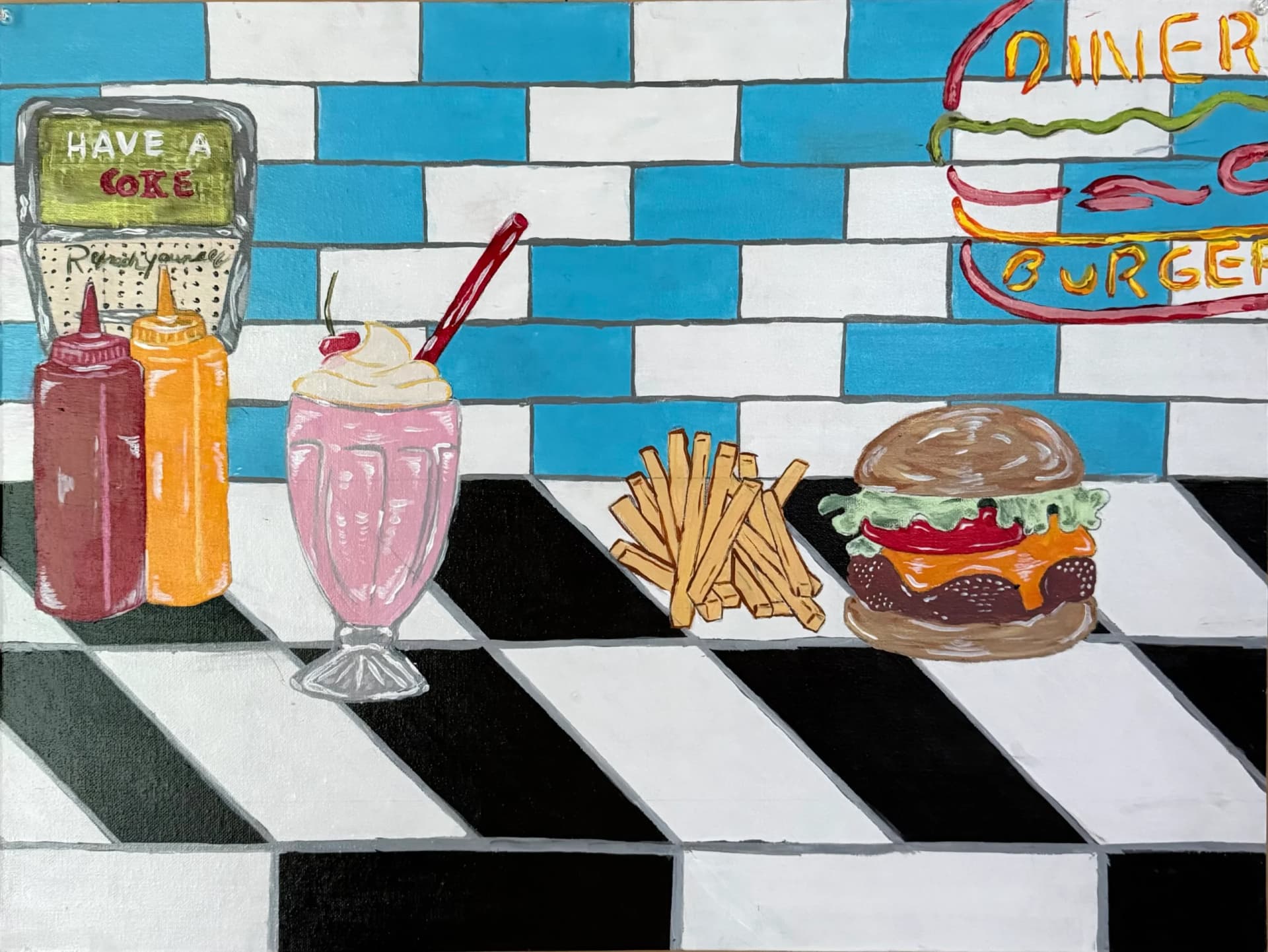 Vintage diner/ burger #1