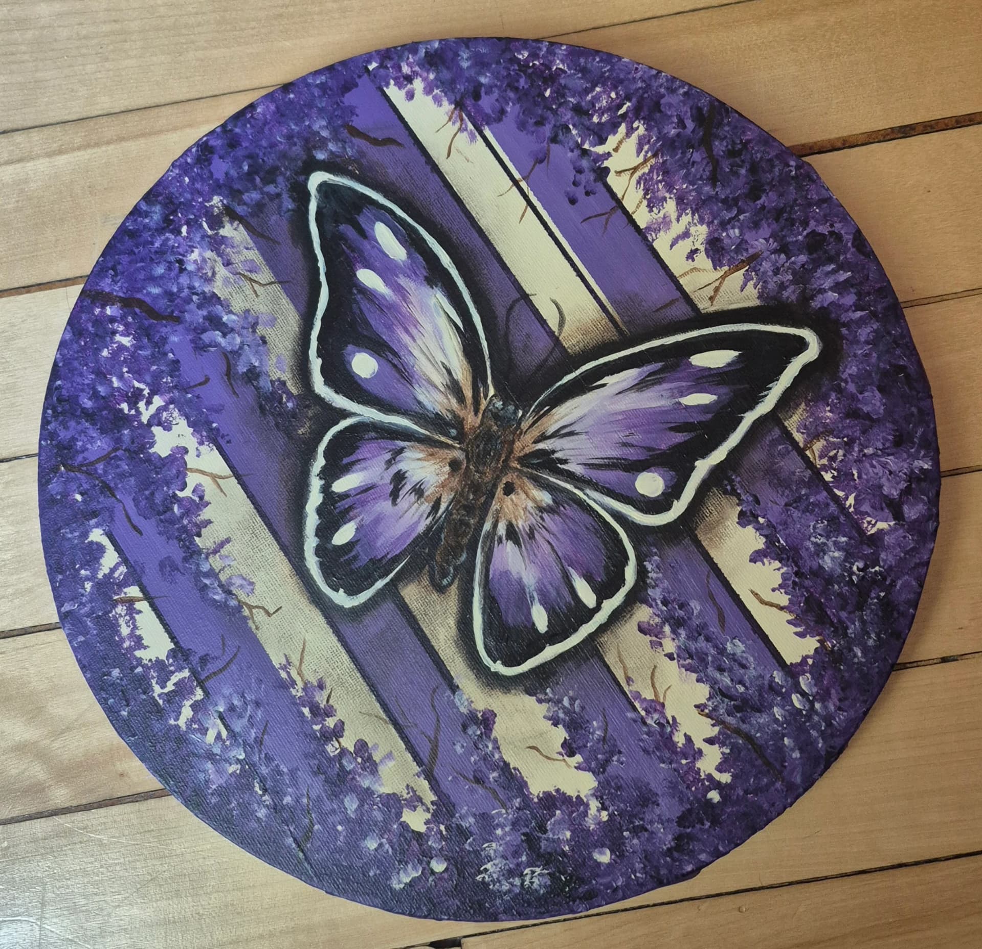 Papillon violet - Maristine