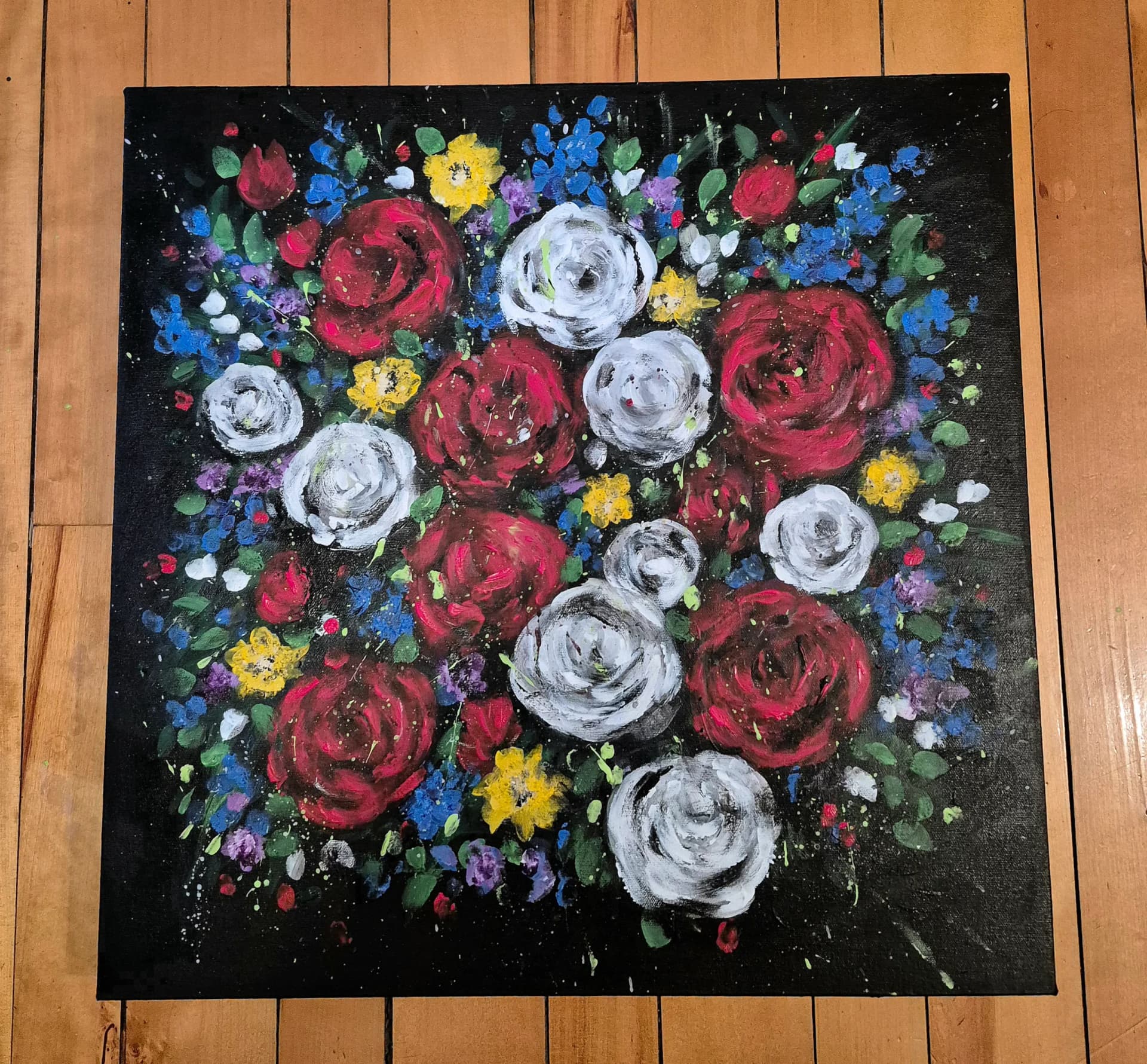 Bouquet de fleurs colorées - Maristine
