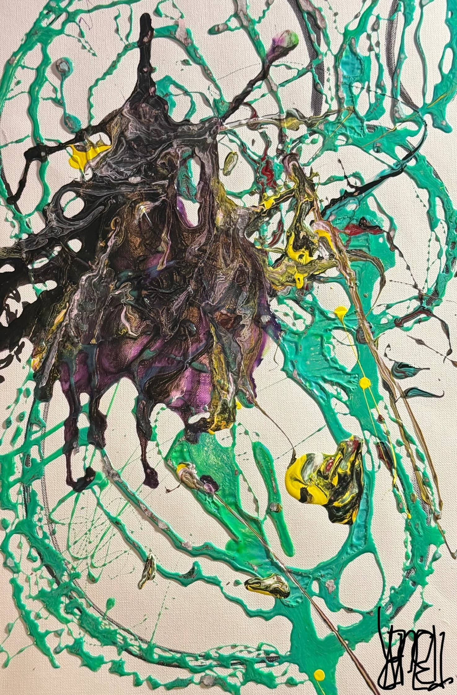 Swirling Abstract Composition - Fly