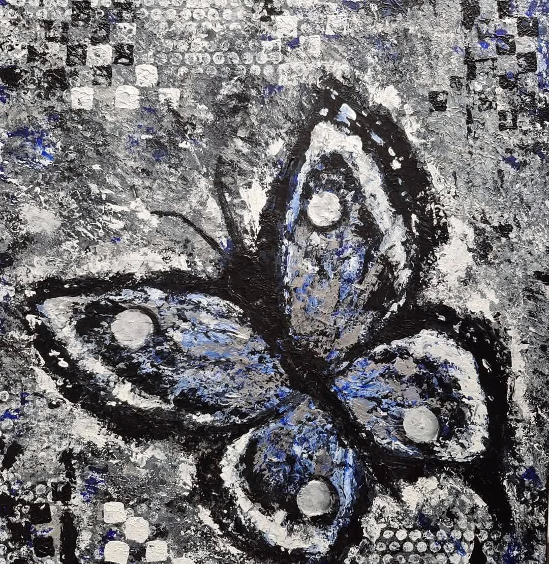 Papillon en relief - Maristine