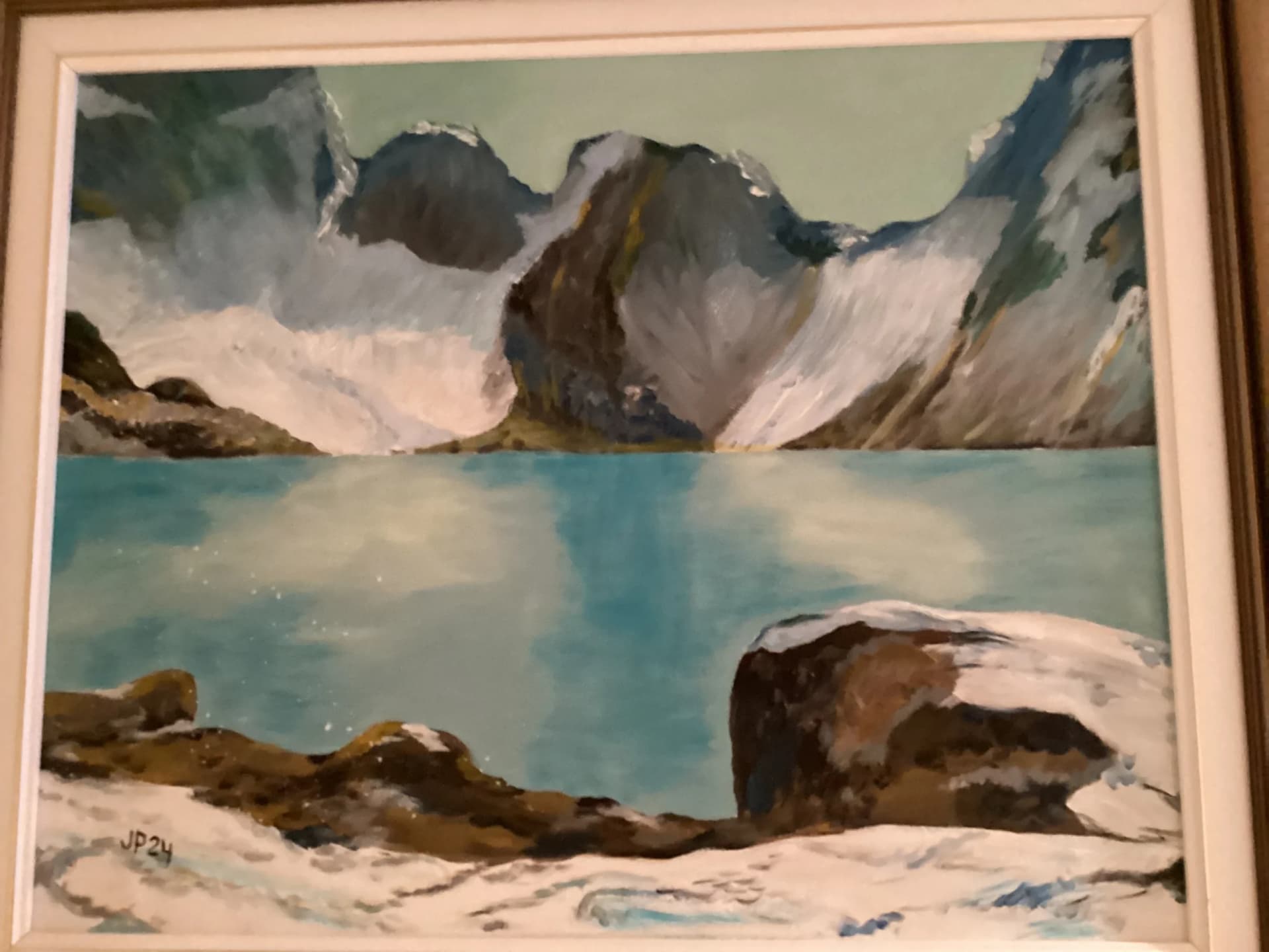 Lac et glaciers de Norvège