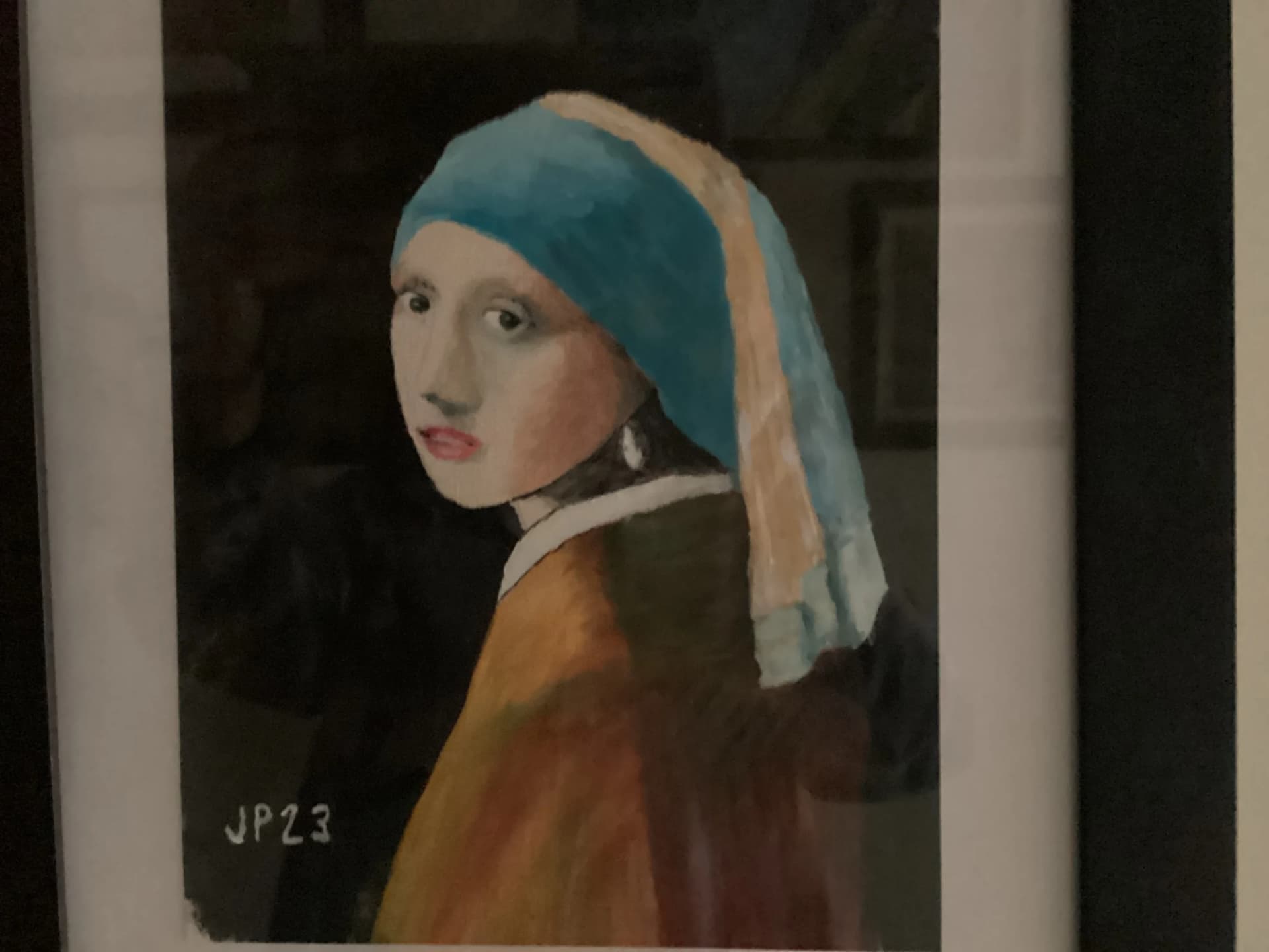 Femme à la perle inspirée de Vermeer