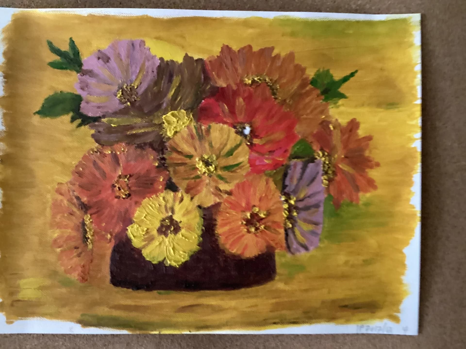 Bouquet de fleurs colorées