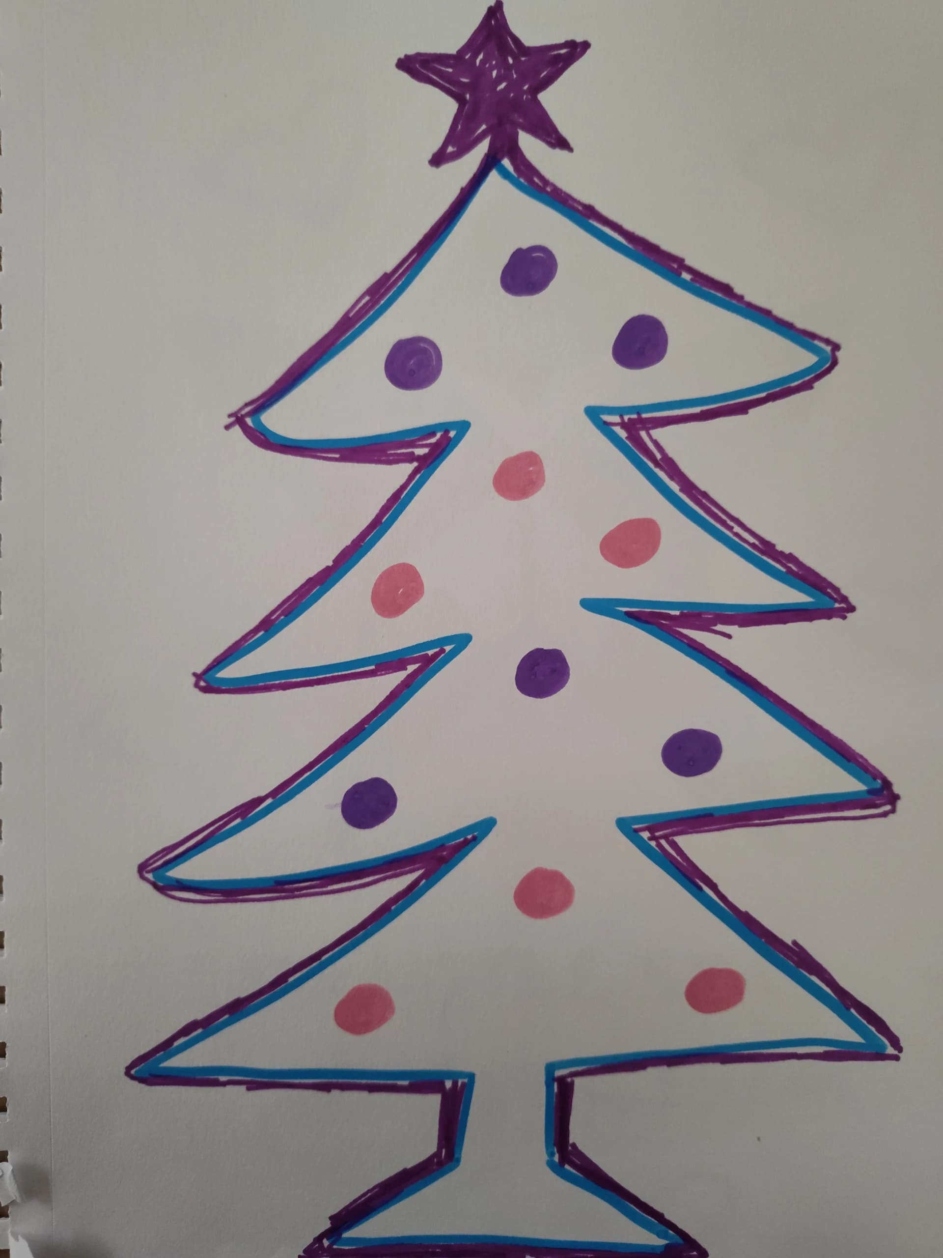 Purple & Blue Christmas Tree