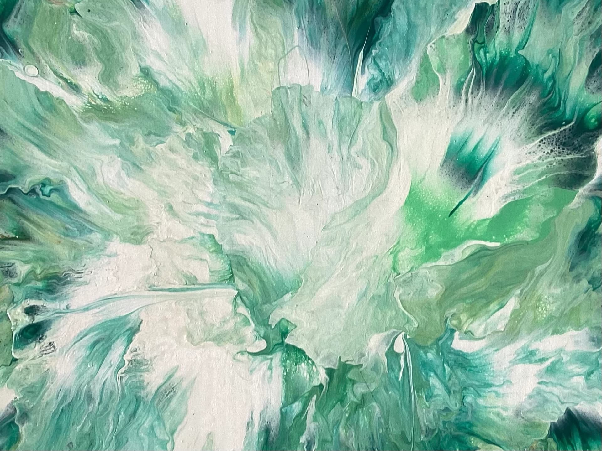 Soft green clouds