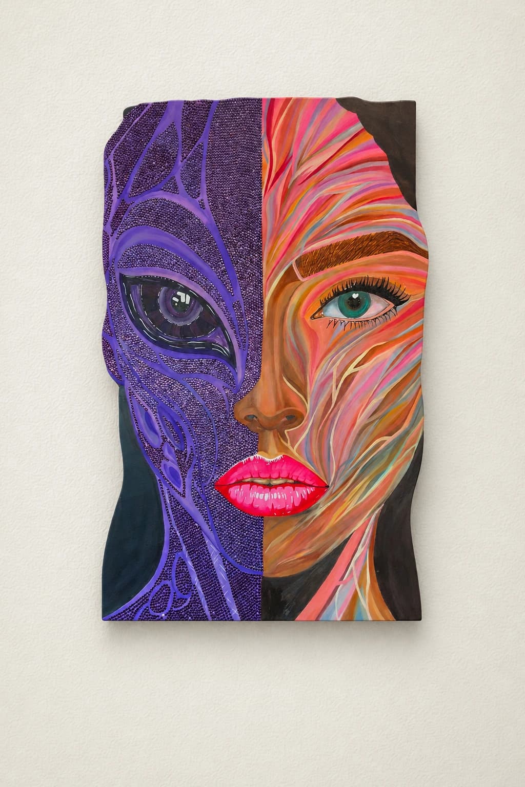 Portrait « Split-Face » de Jewel - Saraaadoodles