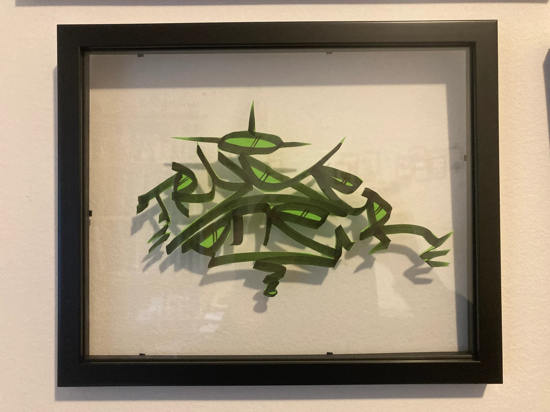 Lettrage vert - TRYDE