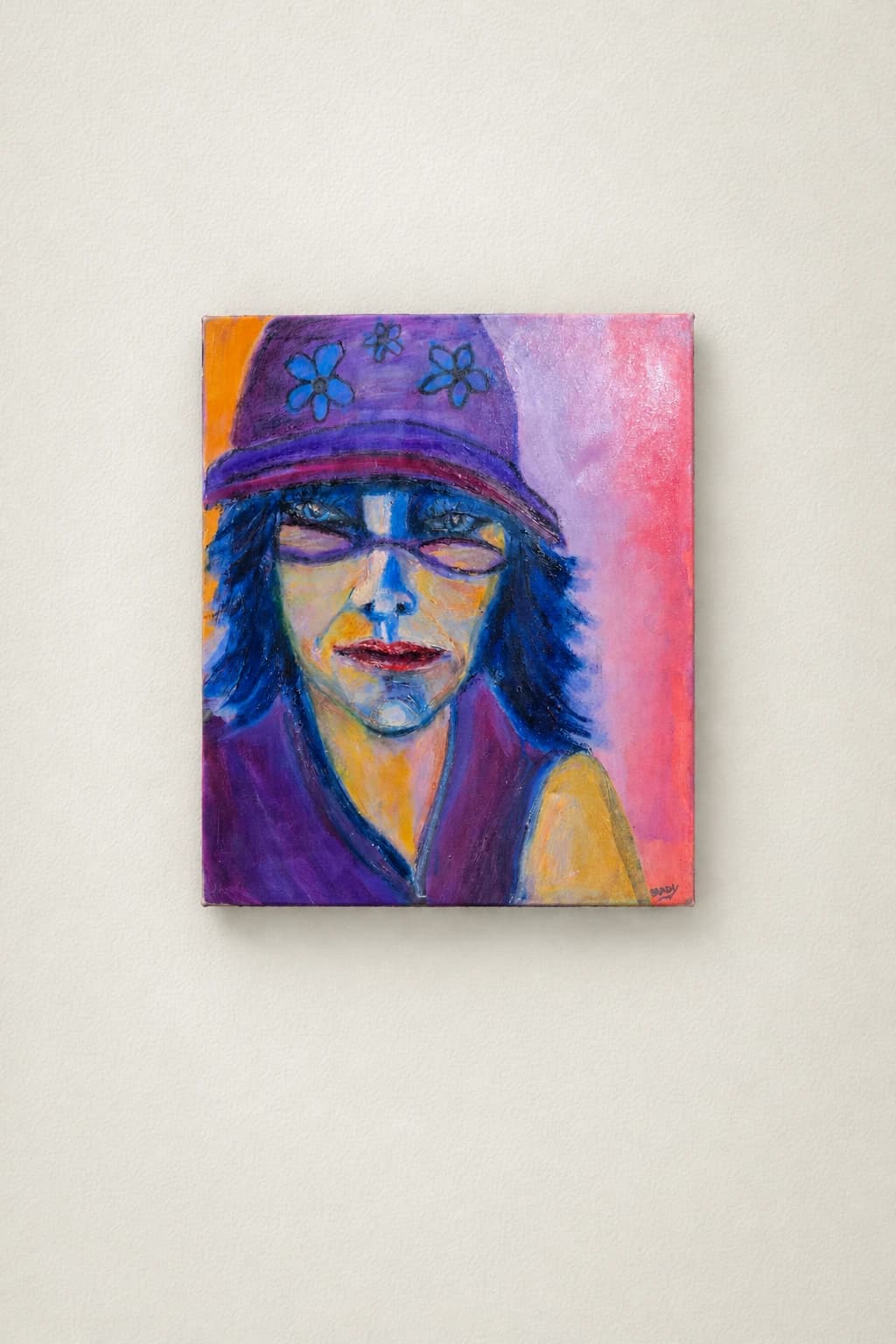 Femme au chapeau violet