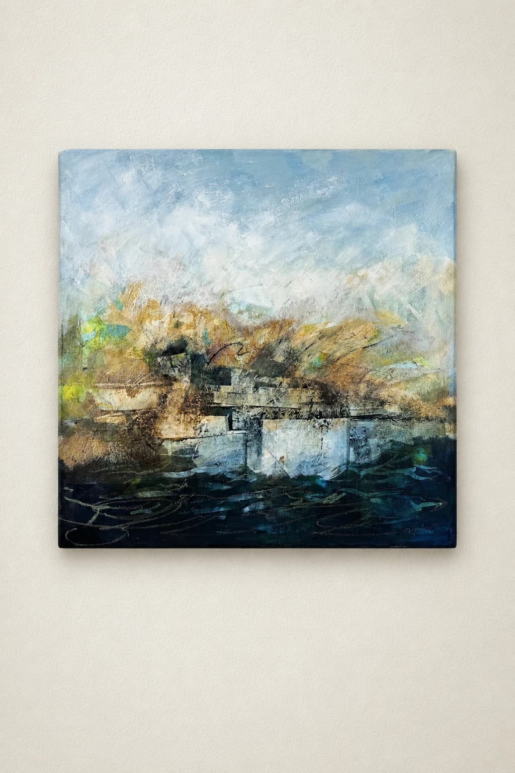 Paysage marin agité