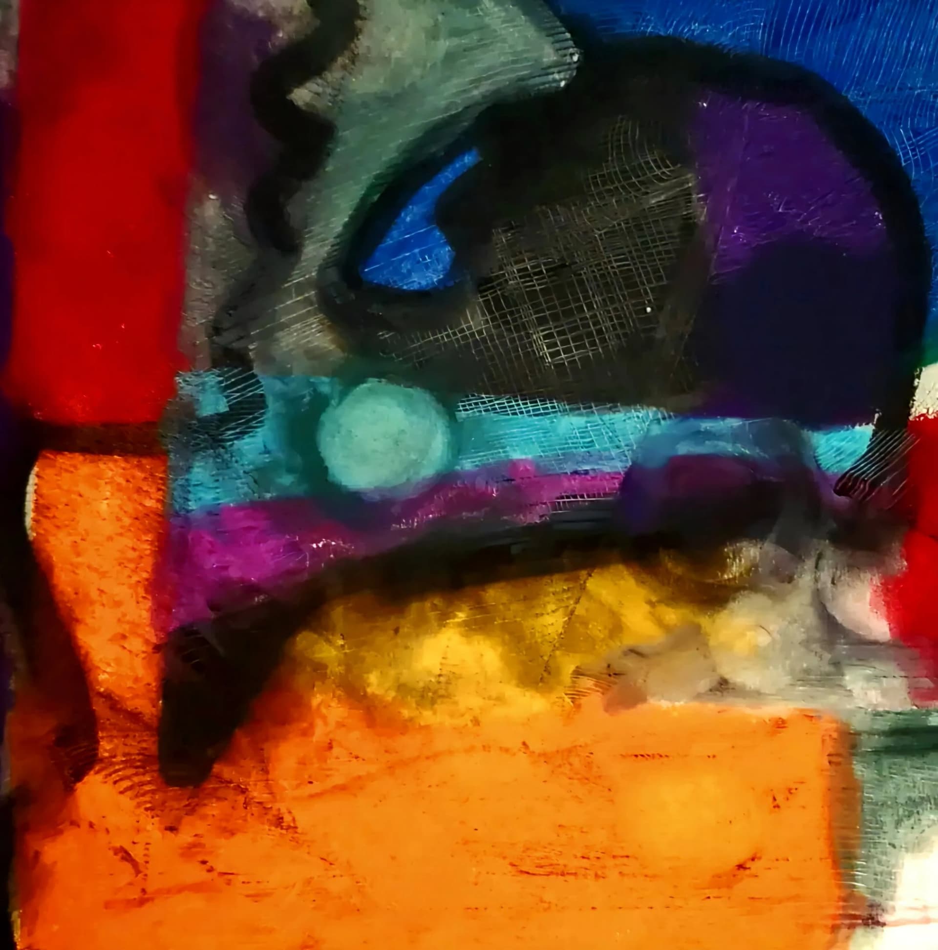 Composition abstraite colorée