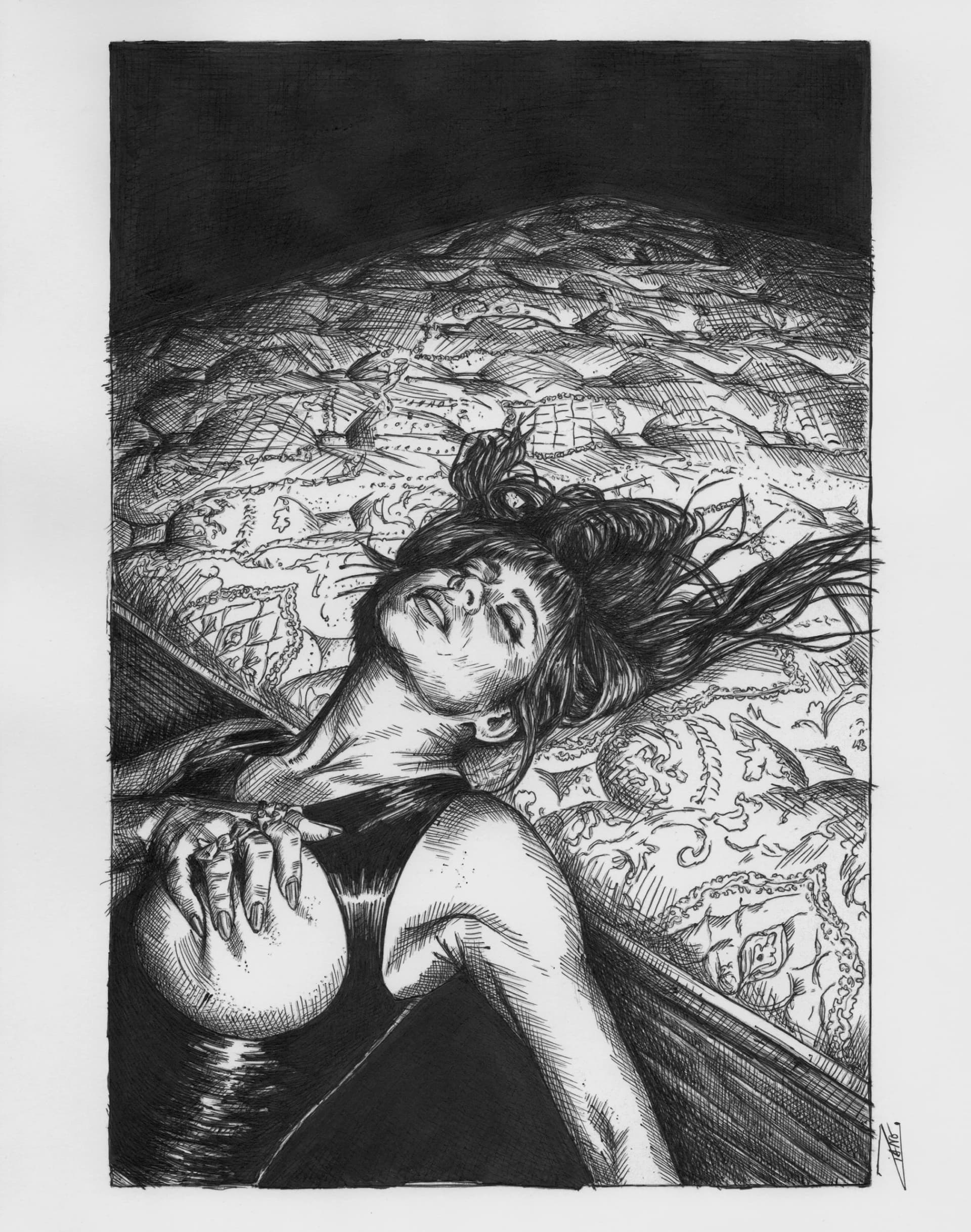 uncovered mattress
