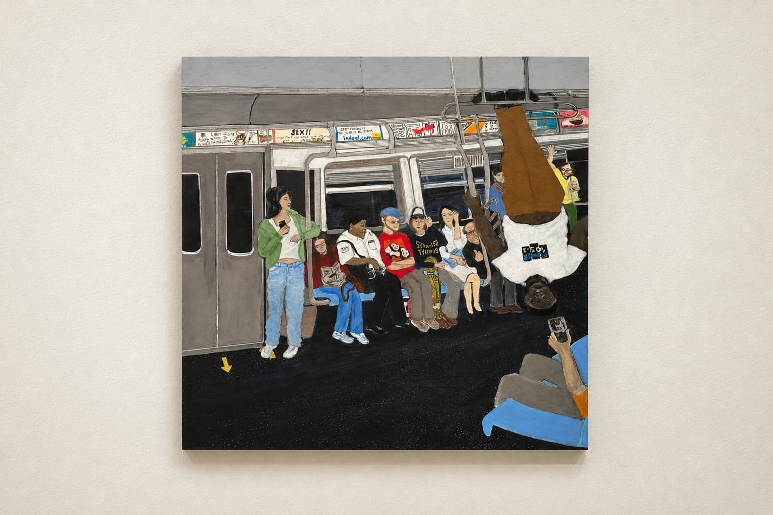 Scène dans le métro