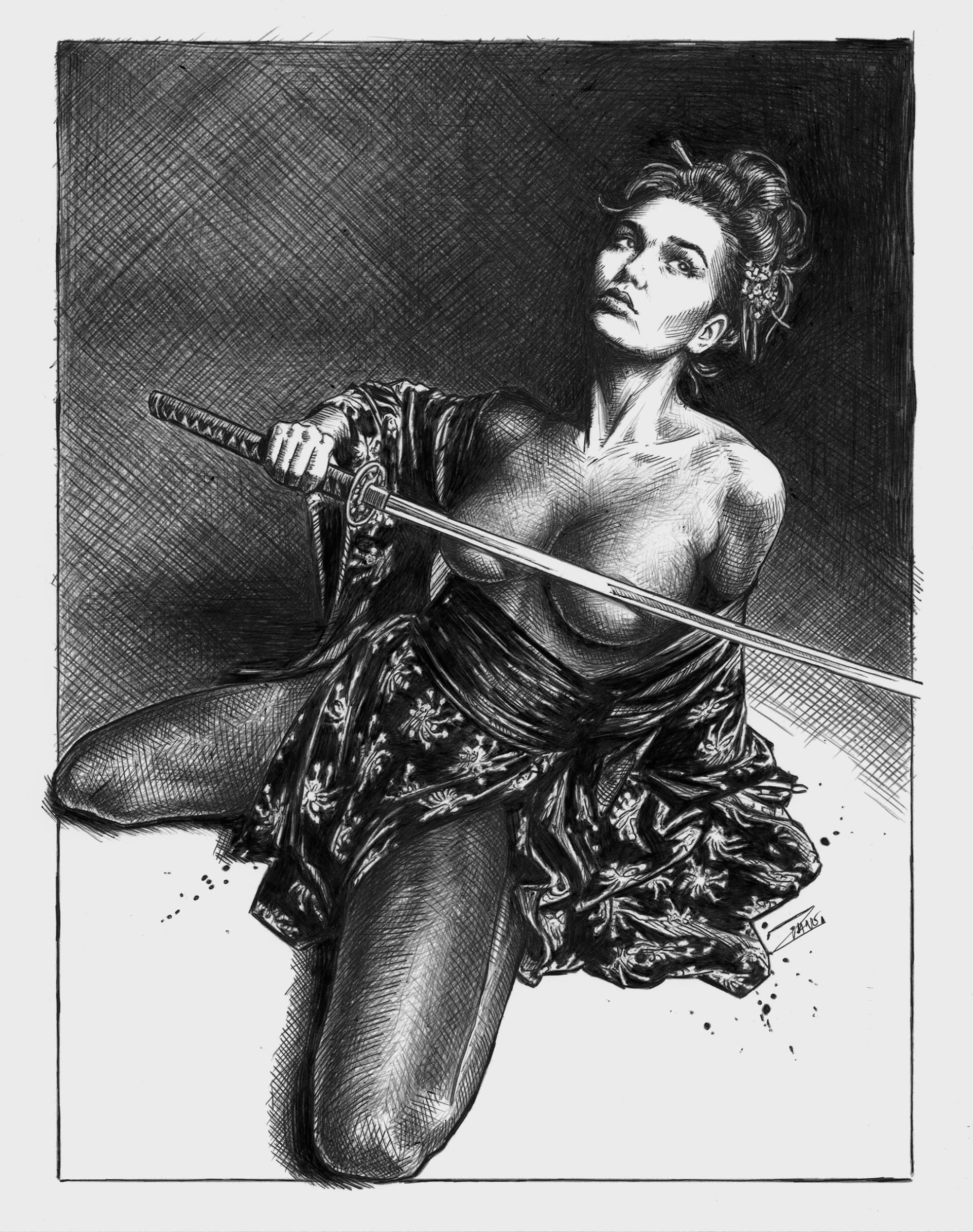 Femme au Katana