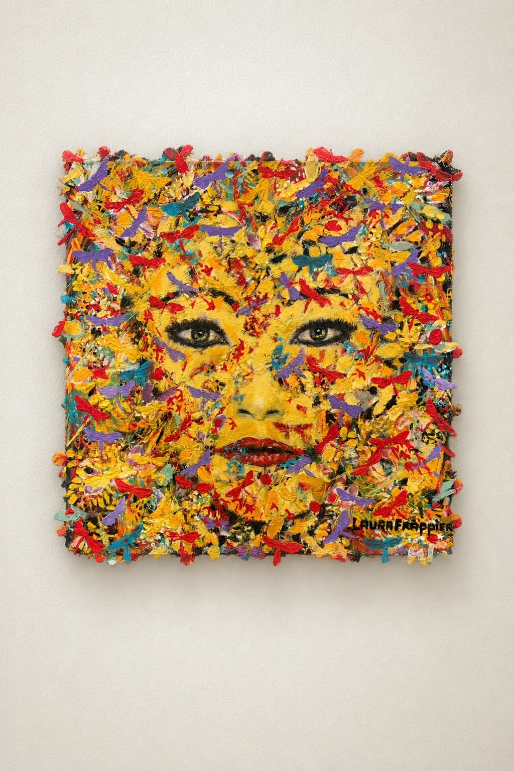 Visage aux papillons