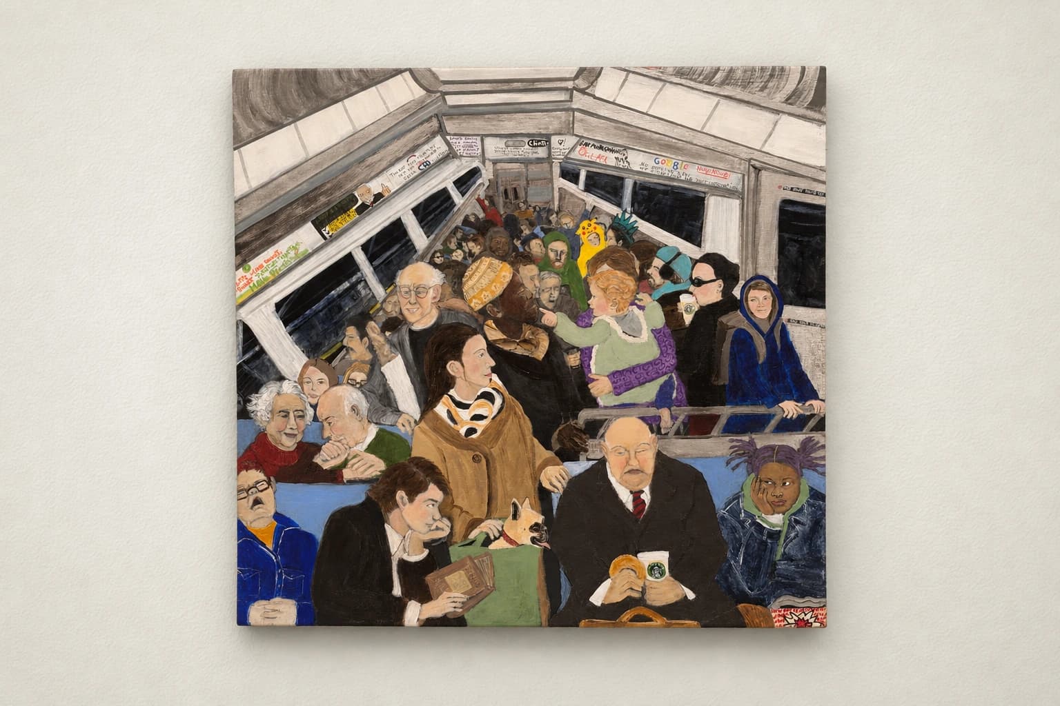 Scène dans le métro