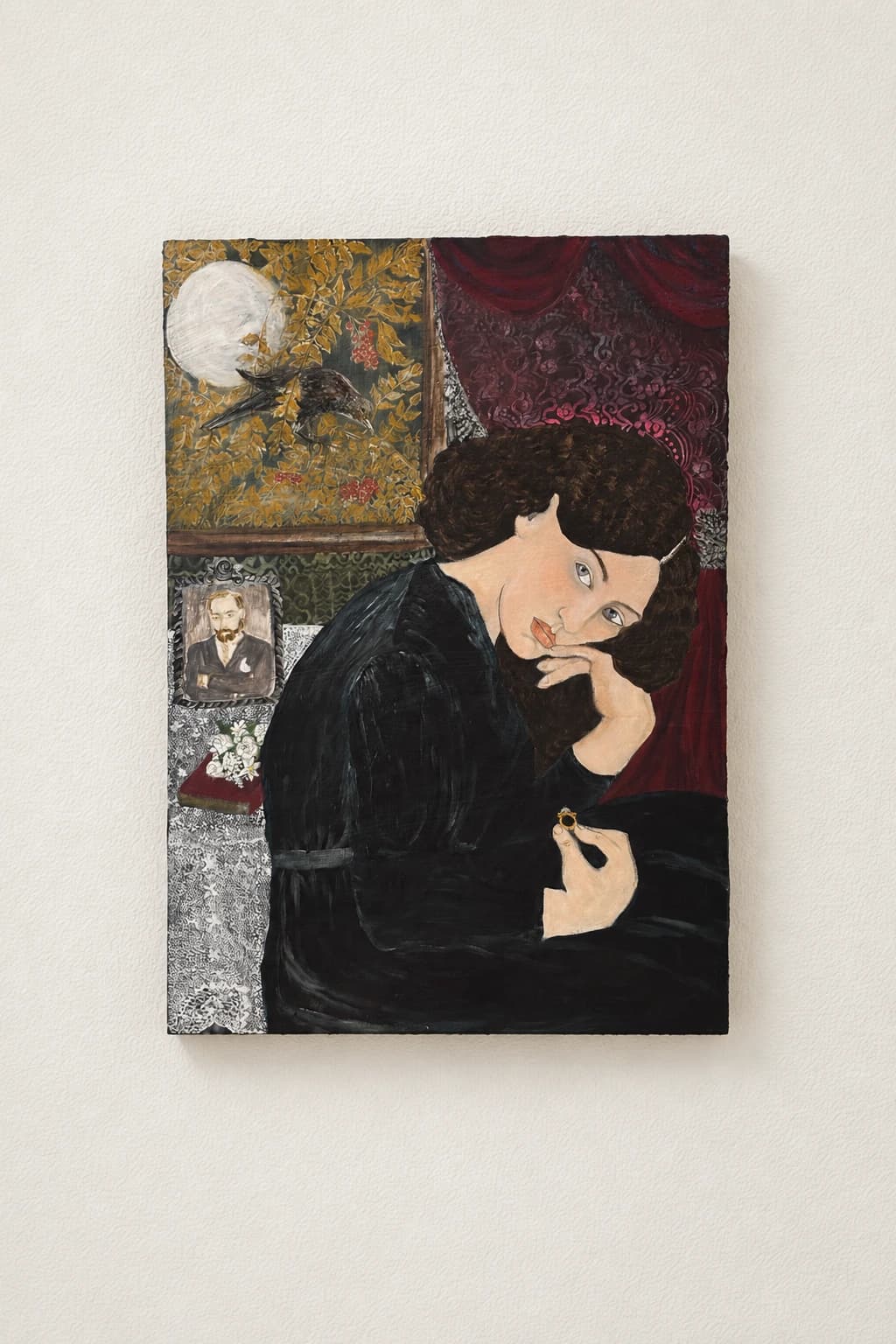 Femme au Bague et Oiseau
