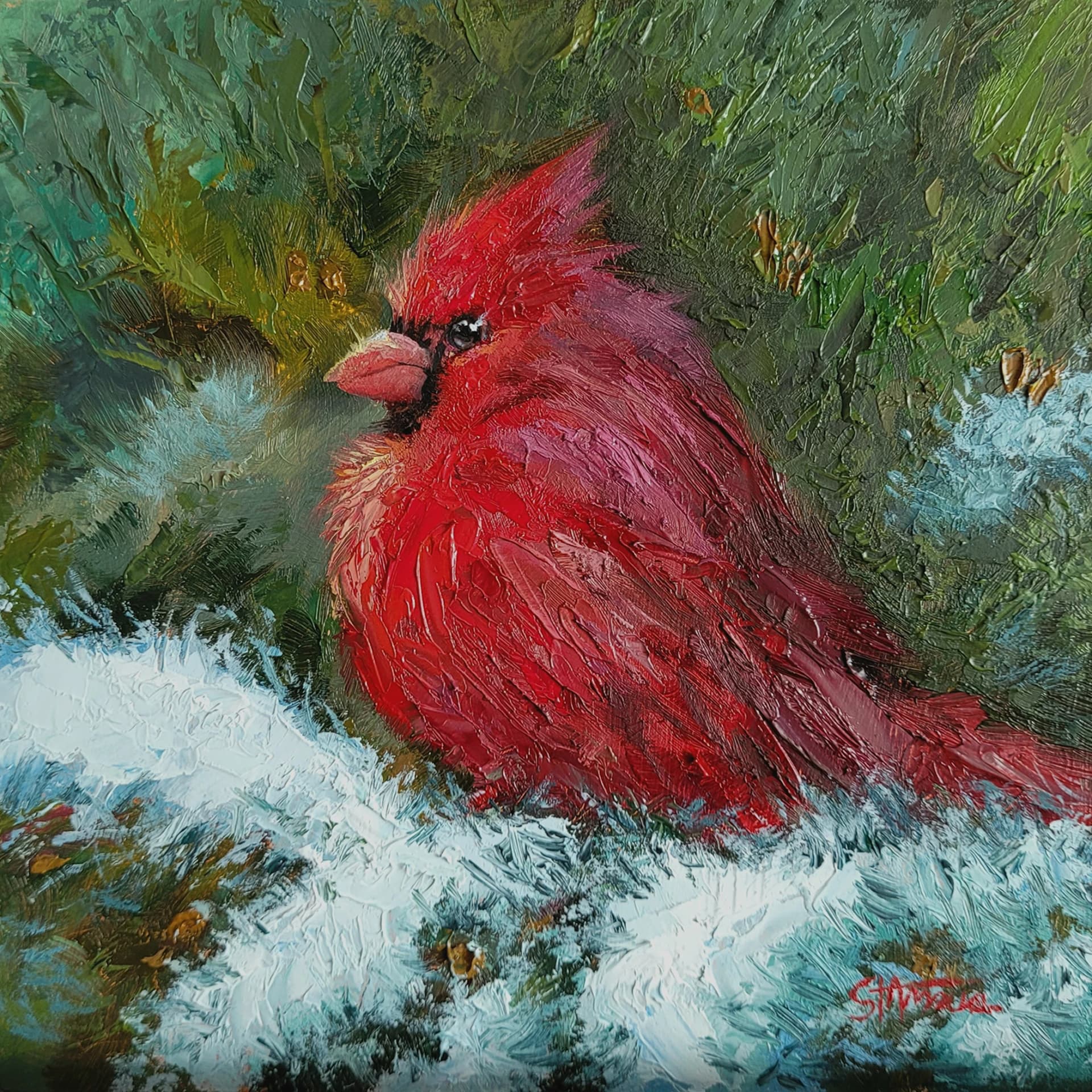 Red in Winter