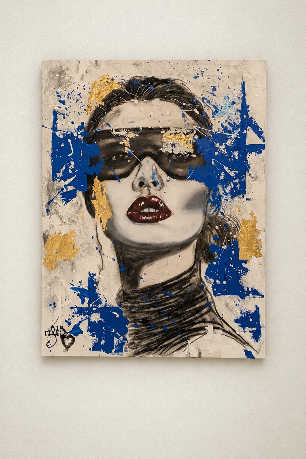 Portrait féminin masqué