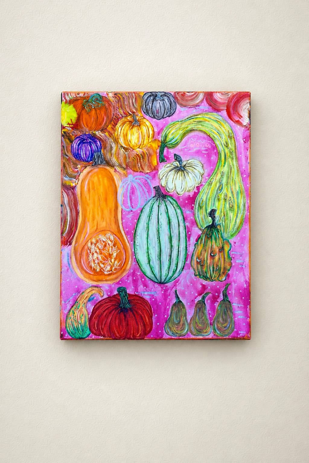 Colorful Variety of Gourds