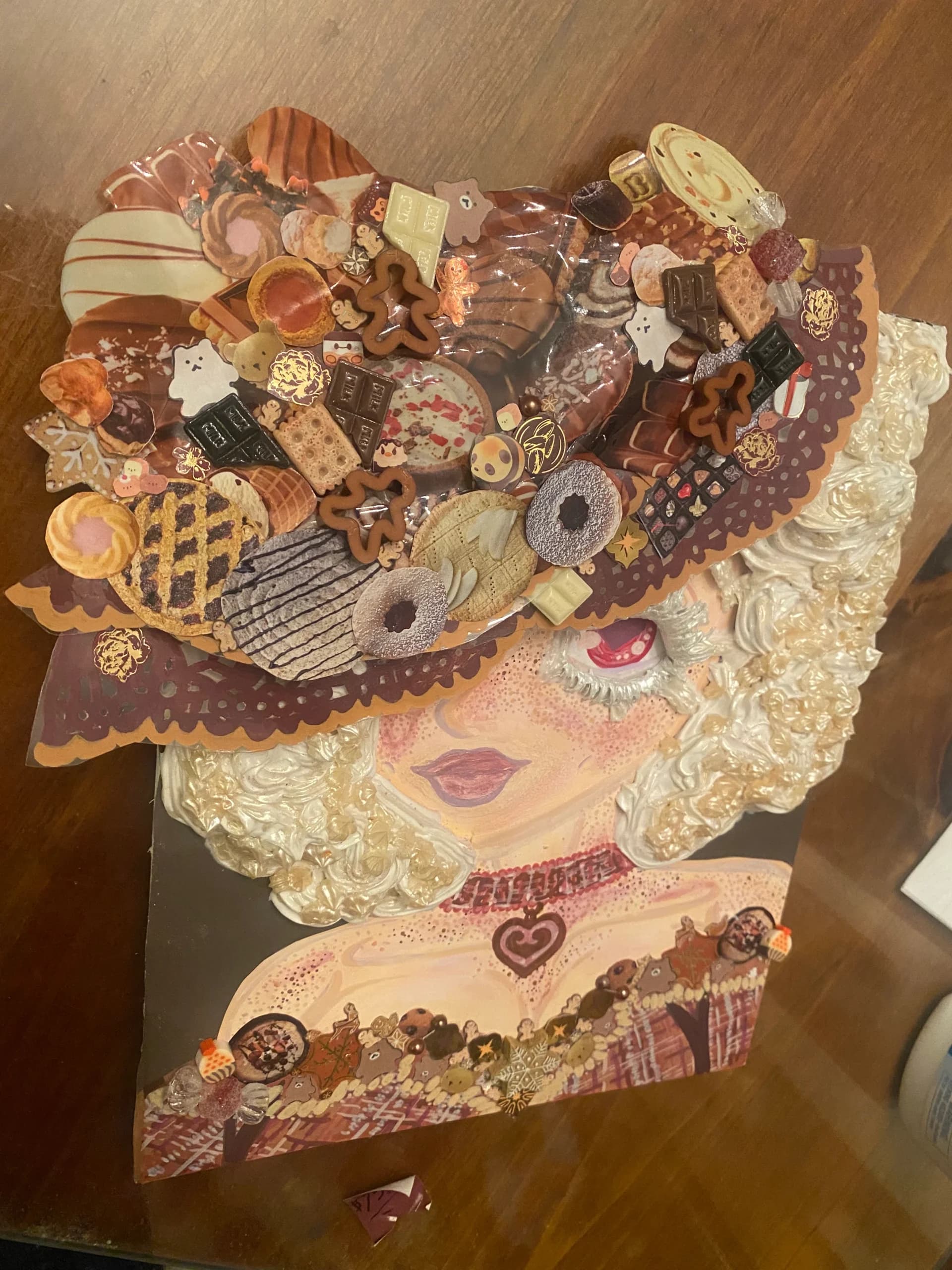 Portrait of lady biscuit