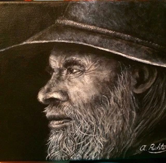 Portrait d'homme au chapeau