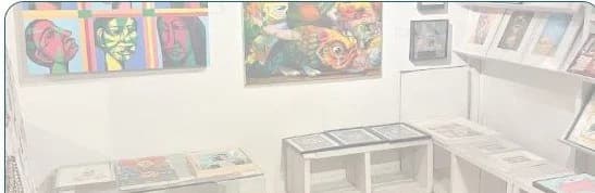 Colorful canvases at the Old Port gallery
