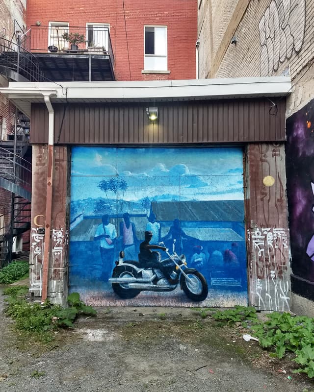 garage door by Monk.e in Mile End