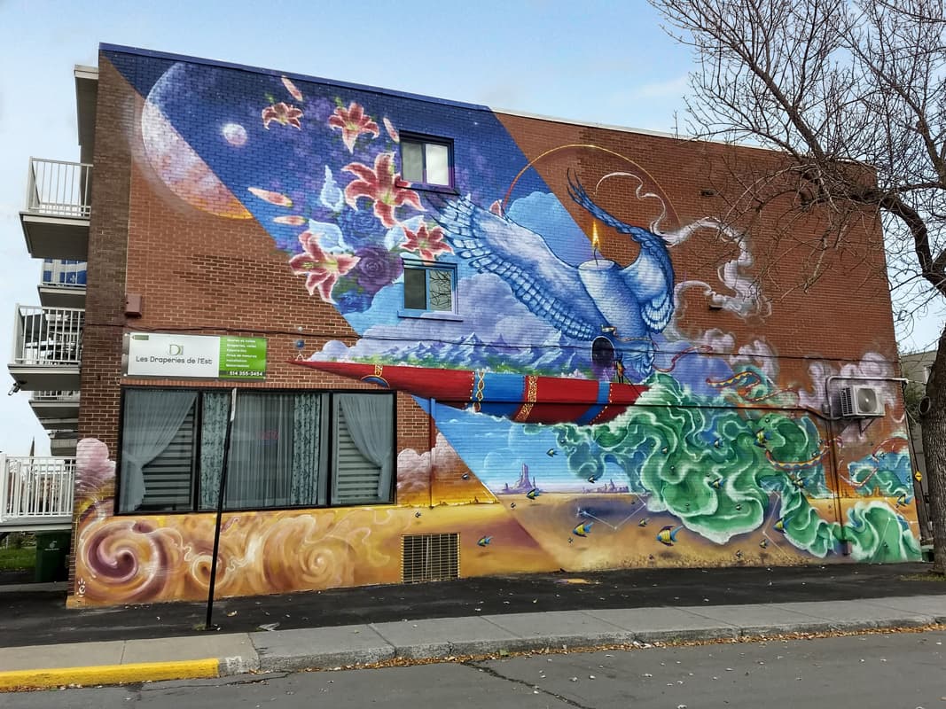 Monk.e mural in Mercier