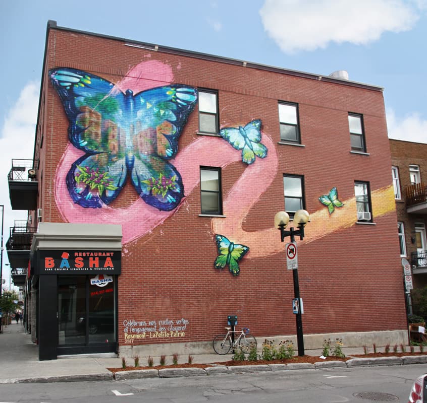 Monk.e mural in Rosemont