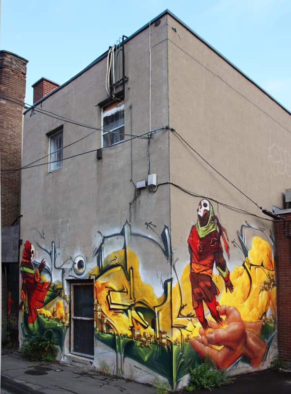 Collaboration between Monk.e and Tiburon at Plaza Walls